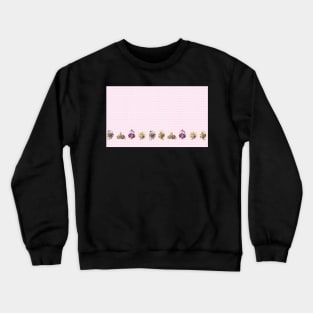 flower basket classic lolita cottagecore border print Crewneck Sweatshirt